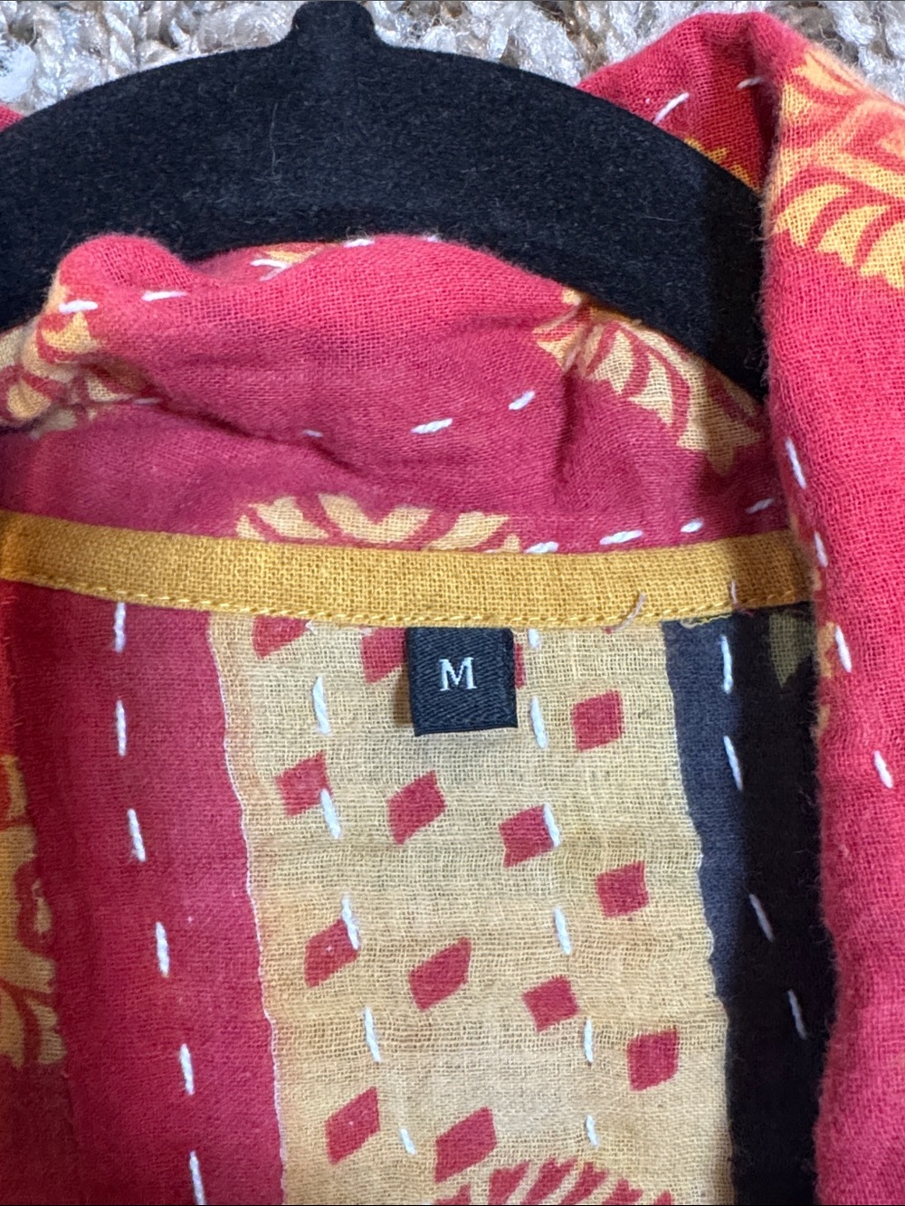 NWOT Boho Kantha Patchwork Jacket size Medium - Picture 7 of 13